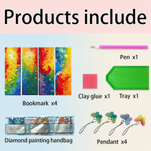 Load image into Gallery viewer, 4Pcs Special Shape Animals 5D DIY Diamond Painting Bookmark for Adults Beginners