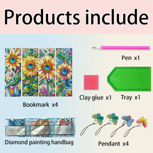 Load image into Gallery viewer, 4Pcs Special Shape Animals 5D DIY Diamond Painting Bookmark for Adults Beginners