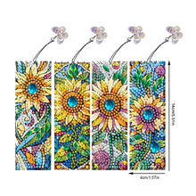 Load image into Gallery viewer, 4Pcs Special Shape Animals 5D DIY Diamond Painting Bookmark for Adults Beginners