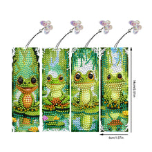 Load image into Gallery viewer, 4Pcs Special Shape Animals 5D DIY Diamond Painting Bookmark for Adults Beginners