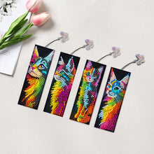 Load image into Gallery viewer, 4Pcs Special Shape Animals 5D DIY Diamond Painting Bookmark for Adults Beginners