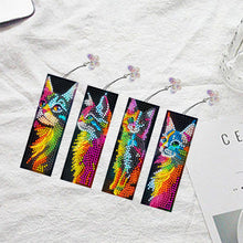 Load image into Gallery viewer, 4Pcs Special Shape Animals 5D DIY Diamond Painting Bookmark for Adults Beginners