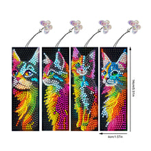 Load image into Gallery viewer, 4Pcs Special Shape Animals 5D DIY Diamond Painting Bookmark for Adults Beginners