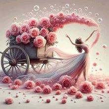 Load image into Gallery viewer, Diamond Painting - Full Round - Rose Girl (40*40CM)