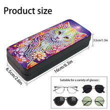 Load image into Gallery viewer, Flower Animal Leather DIY Diamond Painting Sunglasses Storage Box for Art Craft
