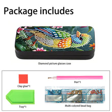 Load image into Gallery viewer, Flower Animal Leather DIY Diamond Painting Sunglasses Storage Box for Art Craft