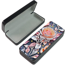 Load image into Gallery viewer, Flower Animal Leather DIY Diamond Painting Sunglasses Storage Box for Art Craft