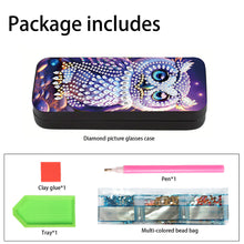 Load image into Gallery viewer, Flower Animal Leather DIY Diamond Painting Sunglasses Storage Box for Art Craft