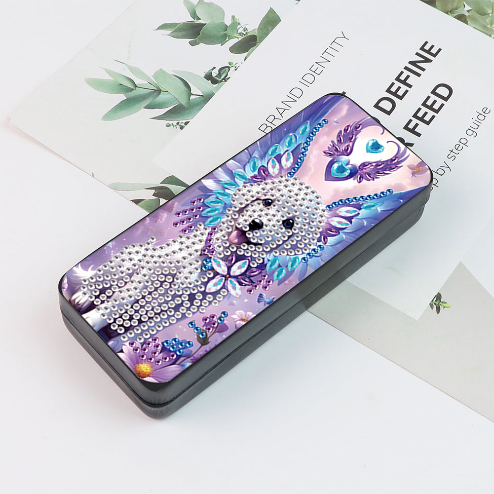 Flower Animal Leather DIY Diamond Painting Sunglasses Storage Box for Art Craft
