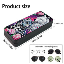 Load image into Gallery viewer, Flower Animal Leather DIY Diamond Painting Sunglasses Storage Box for Art Craft