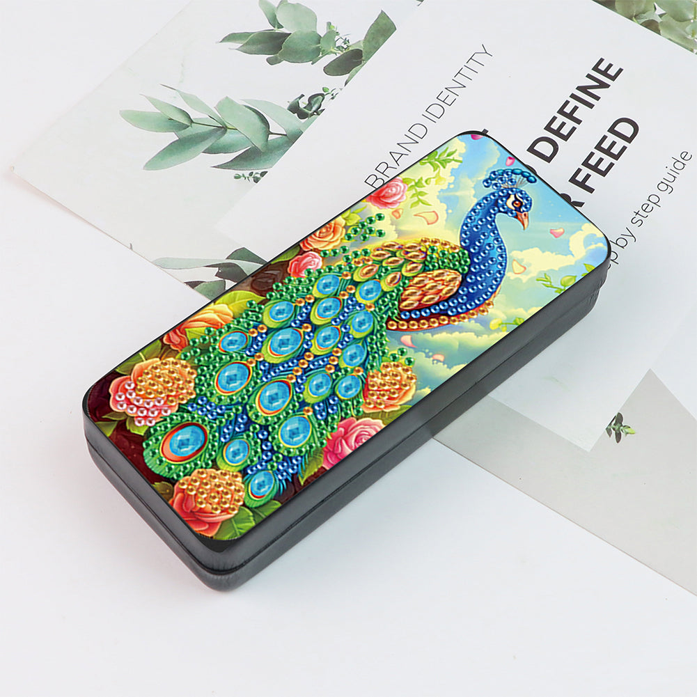 Flower Animal Leather DIY Diamond Painting Sunglasses Storage Box for Art Craft