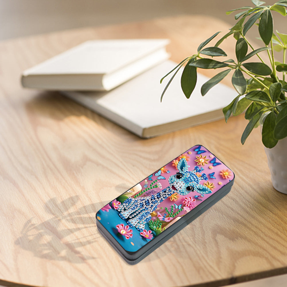 Flower Animal Leather DIY Diamond Painting Sunglasses Storage Box for Art Craft