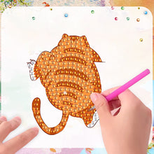 Load image into Gallery viewer, 6Pcs Acrylic Cute Pattern Diamond Art Refrigerator Magnets Sticker for Beginners