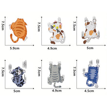 Load image into Gallery viewer, 6Pcs Acrylic Cute Pattern Diamond Art Refrigerator Magnets Sticker for Beginners