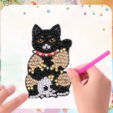 Load image into Gallery viewer, 6Pcs Acrylic Cute Pattern Diamond Art Refrigerator Magnets Sticker for Beginners