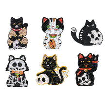 Load image into Gallery viewer, 6Pcs Acrylic Cute Pattern Diamond Art Refrigerator Magnets Sticker for Beginners