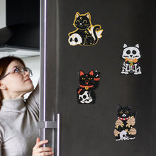 Load image into Gallery viewer, 6Pcs Acrylic Cute Pattern Diamond Art Refrigerator Magnets Sticker for Beginners