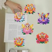 Load image into Gallery viewer, 6Pcs Acrylic Cute Pattern Diamond Art Refrigerator Magnets Sticker for Beginners