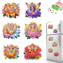 Load image into Gallery viewer, 6Pcs Acrylic Cute Pattern Diamond Art Refrigerator Magnets Sticker for Beginners