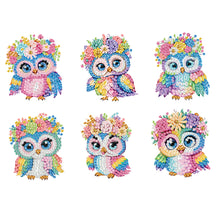 Load image into Gallery viewer, 6Pcs Acrylic Cute Pattern Diamond Art Refrigerator Magnets Sticker for Beginners