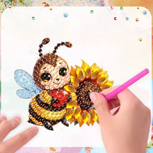 Load image into Gallery viewer, 6Pcs Acrylic Cute Pattern Diamond Art Refrigerator Magnets Sticker for Beginners