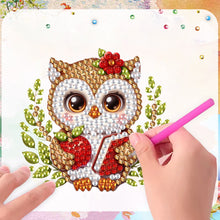 Load image into Gallery viewer, 6Pcs Acrylic Cute Pattern Diamond Art Refrigerator Magnets Sticker for Beginners