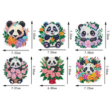 Load image into Gallery viewer, 6Pcs Acrylic Cute Pattern Diamond Art Refrigerator Magnets Sticker for Beginners