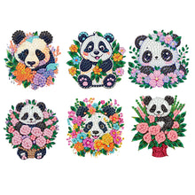 Load image into Gallery viewer, 6Pcs Acrylic Cute Pattern Diamond Art Refrigerator Magnets Sticker for Beginners