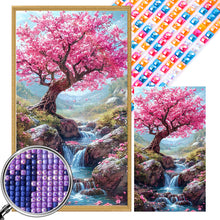 Load image into Gallery viewer, AB Diamond Painting - Full Square - Pink Tree (40*70CM)