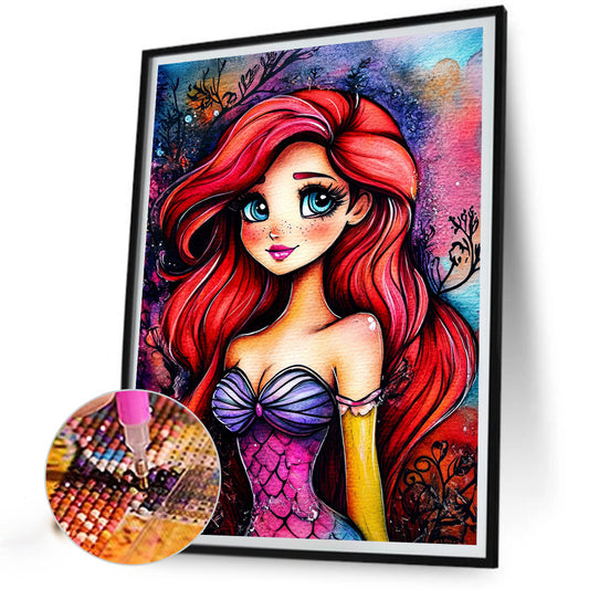 Diamond Painting - Full Round - Cartoon Girl (40*50CM)