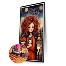 Load image into Gallery viewer, Diamond Painting - Full Round - Illustrator Girl (40*70CM)