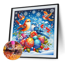 Load image into Gallery viewer, AB Diamond Painting - Full Round - Birds On The Snow (40*40CM)