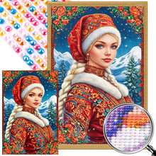 Load image into Gallery viewer, AB Diamond Painting - Full Round - Ethnic Girl (40*60CM)