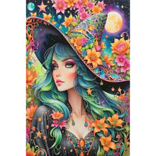 Load image into Gallery viewer, AB Diamond Painting - Full Round - Witch Hat Girl (40*60CM)