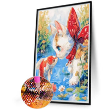 Load image into Gallery viewer, AB Diamond Painting - Full Round - Kitten And Fish (40*60CM)