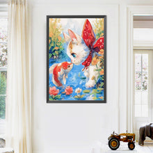 Load image into Gallery viewer, AB Diamond Painting - Full Round - Kitten And Fish (40*60CM)