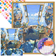 Load image into Gallery viewer, AB Diamond Painting - Full Round - Girl At The Desk (40*50CM)