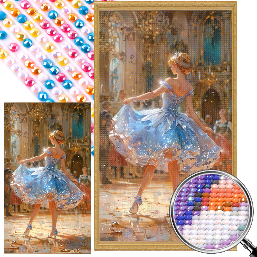 AB Diamond Painting - Full Round - Blonde At The Party (40*70CM)