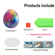 Load image into Gallery viewer, Acrylic Special Shape Flower Eggs Desktop Diamond Art Kits for Home Office Decor