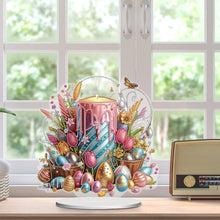 Load image into Gallery viewer, Acrylic Special Shape Flower Eggs Desktop Diamond Art Kits for Home Office Decor