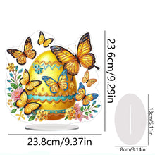 Load image into Gallery viewer, Acrylic Special Shape Flower Eggs Desktop Diamond Art Kits for Home Office Decor
