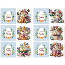 Load image into Gallery viewer, 6Pcs Birthday Diamond Handmade Card Diamond Daily Wish Card for Adults Beginners