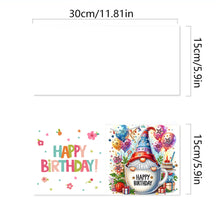 Load image into Gallery viewer, 6Pcs Birthday Diamond Handmade Card Diamond Daily Wish Card for Adults Beginners