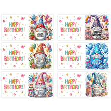 Load image into Gallery viewer, 6Pcs Birthday Diamond Handmade Card Diamond Daily Wish Card for Adults Beginners