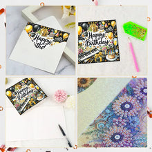 Load image into Gallery viewer, 6Pcs Birthday Diamond Handmade Card Diamond Daily Wish Card for Adults Beginners