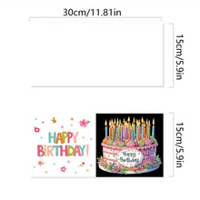 Load image into Gallery viewer, 6Pcs Birthday Diamond Handmade Card Diamond Daily Wish Card for Adults Beginners