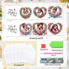 Load image into Gallery viewer, 6Pcs Birthday Diamond Handmade Card Diamond Daily Wish Card for Adults Beginners