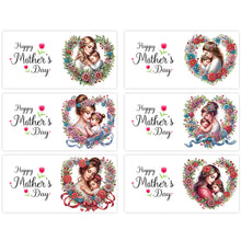 Load image into Gallery viewer, 6Pcs Birthday Diamond Handmade Card Diamond Daily Wish Card for Adults Beginners