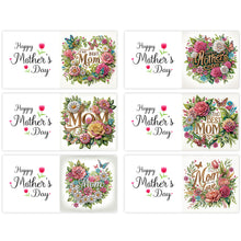 Load image into Gallery viewer, 6Pcs Birthday Diamond Handmade Card Diamond Daily Wish Card for Adults Beginners