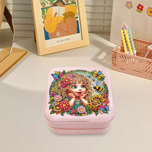 Load image into Gallery viewer, Special Shape Little Girl Diamond Art Organizer Box for Necklaces Earrings Rings